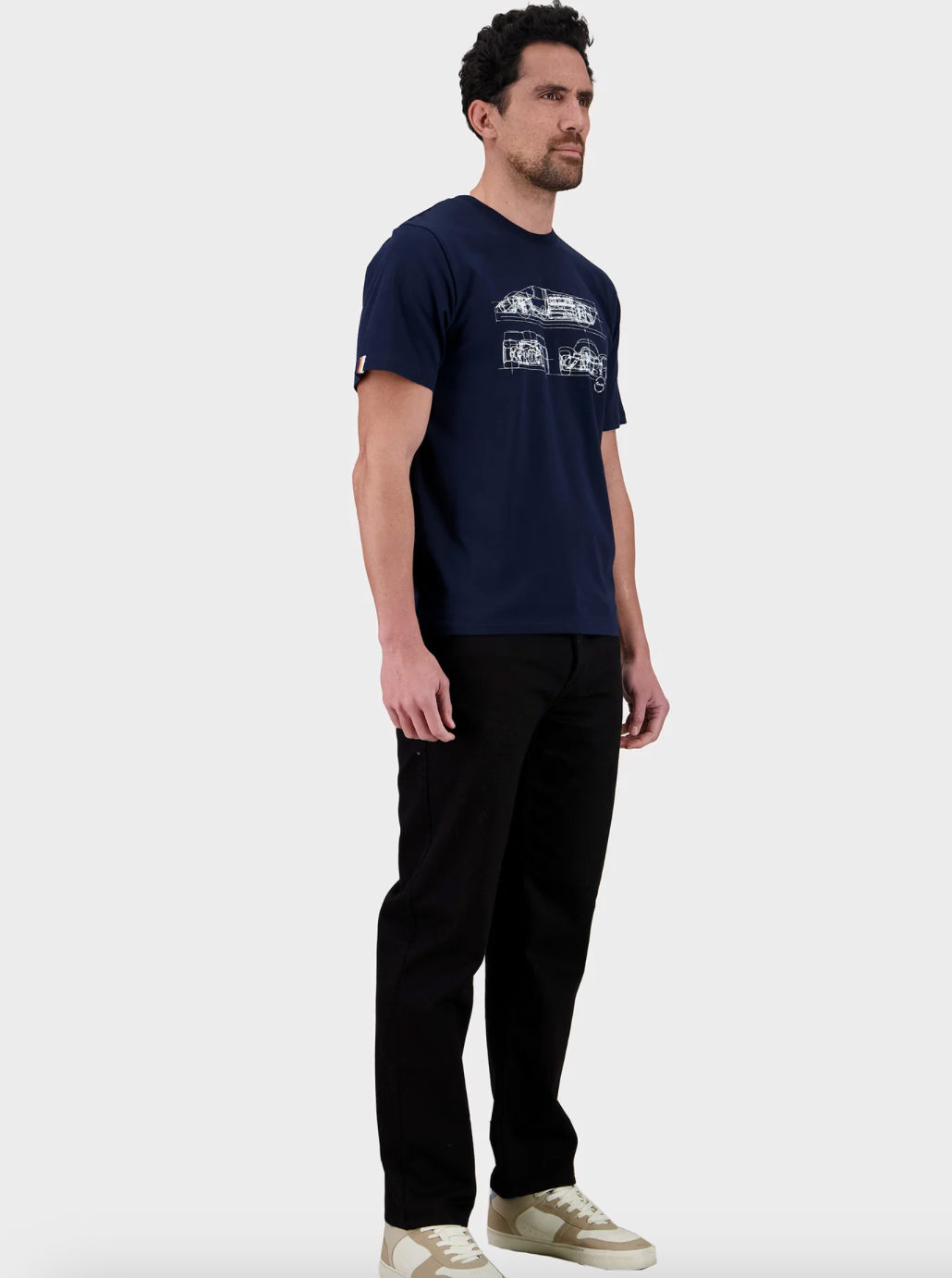 T-shirt PRINT - navy