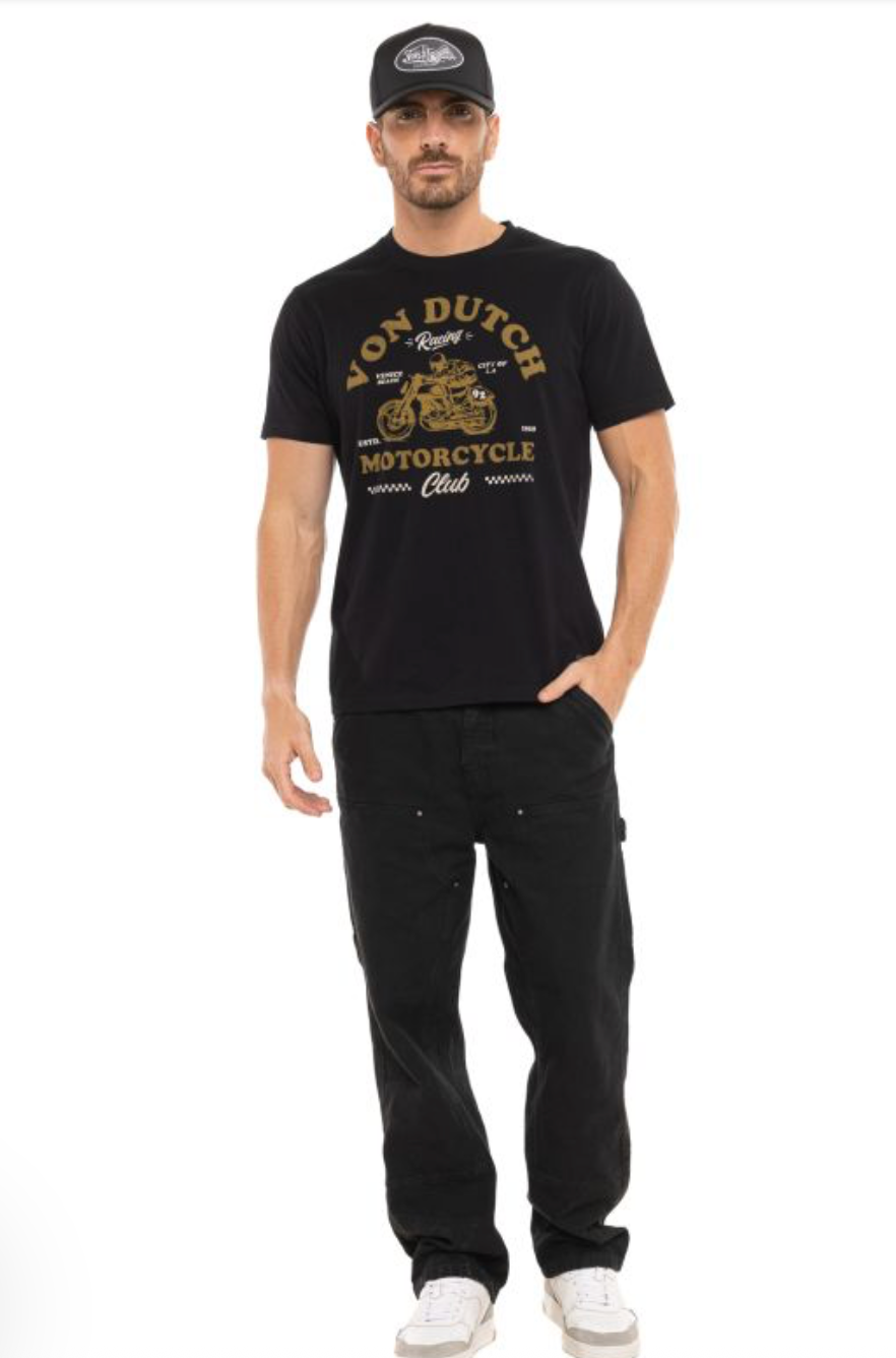 T-shirt Homme Von Dutch California Classic Navy | Un Barbu et Une Blonde