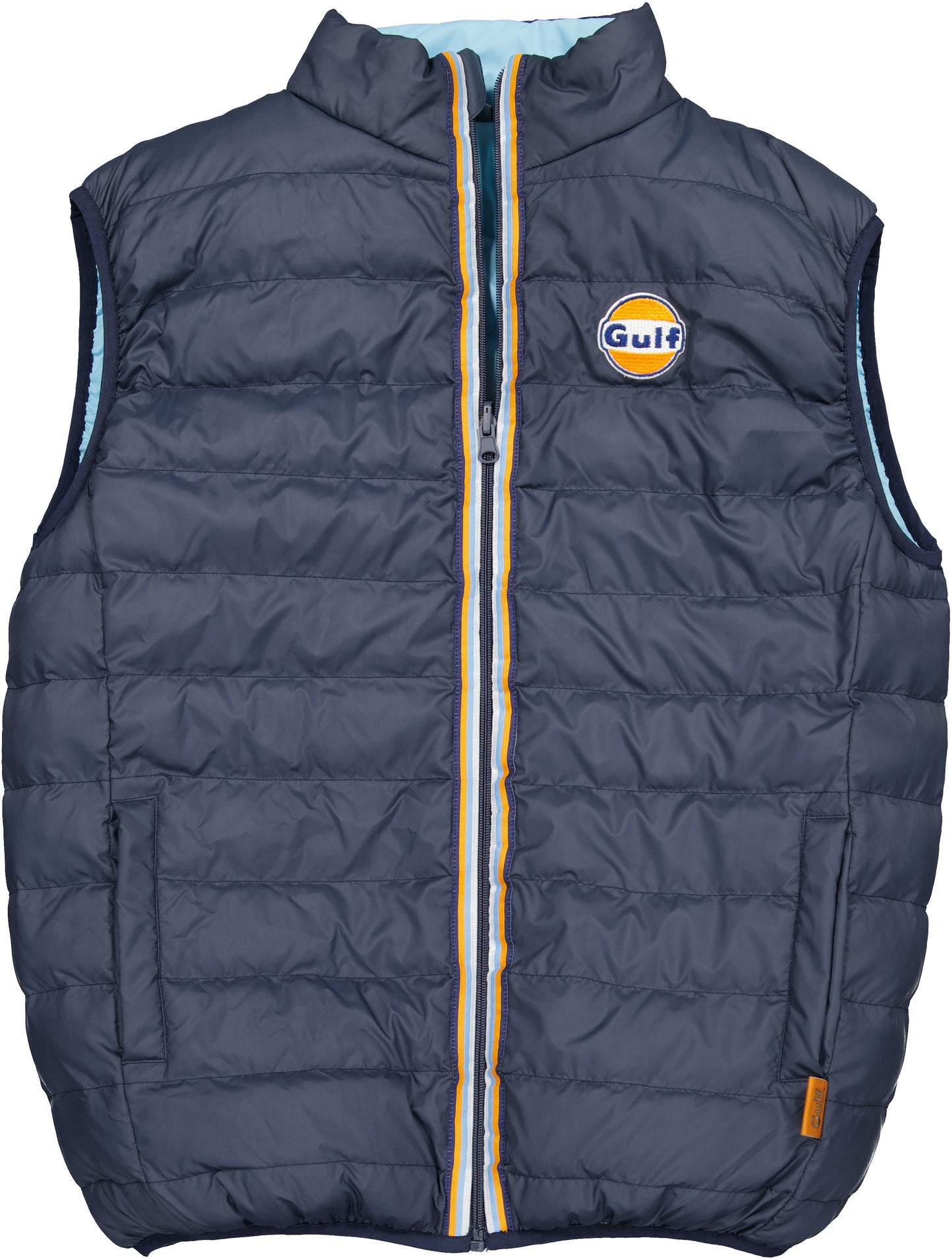 Blouson sans manches réversible GULF - Navy & Light Blue