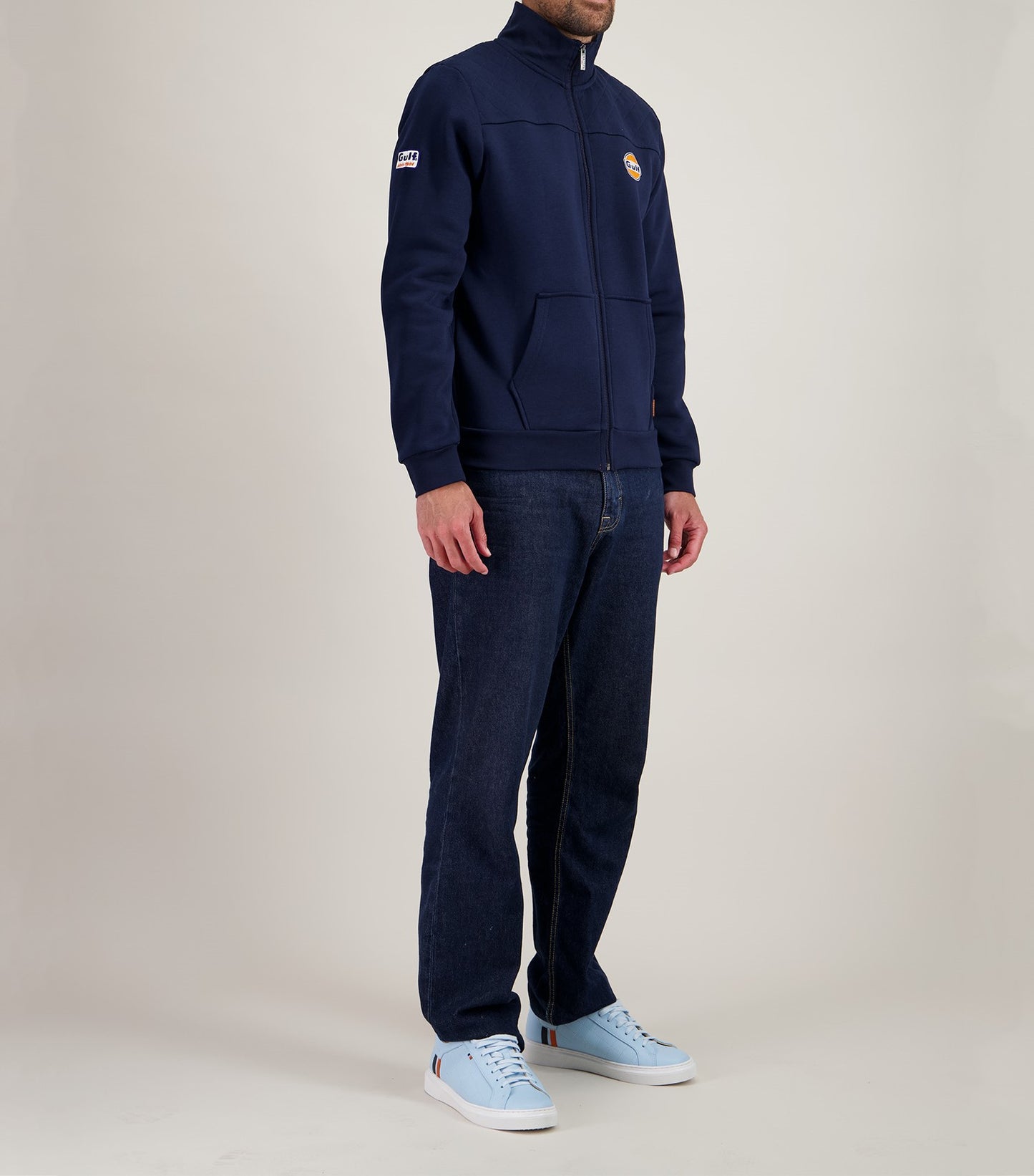 Trackjacket Gulf Classic – Sweat zippé rétro