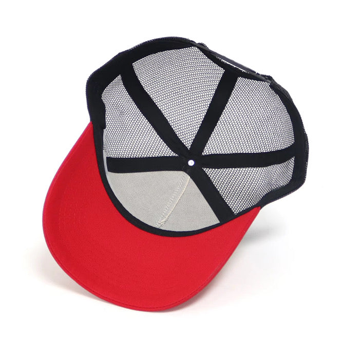Casquette Un Barbu et Une Blonde - noire/rouge - Vintage Motorsport