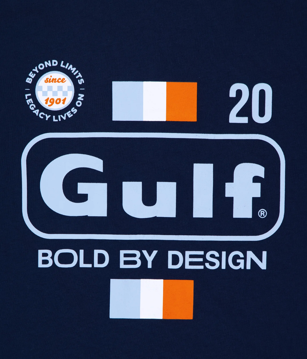 T-shirt Gulf Bold by Design bleu marine