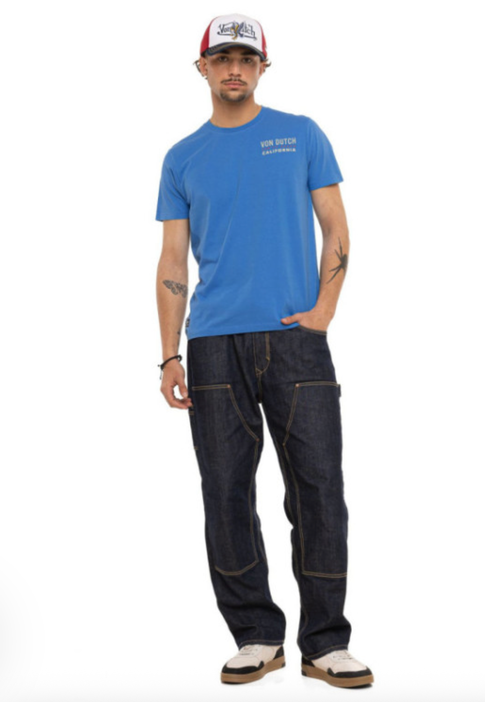 T-shirt Homme Von Dutch Venice Beach California – Bleu