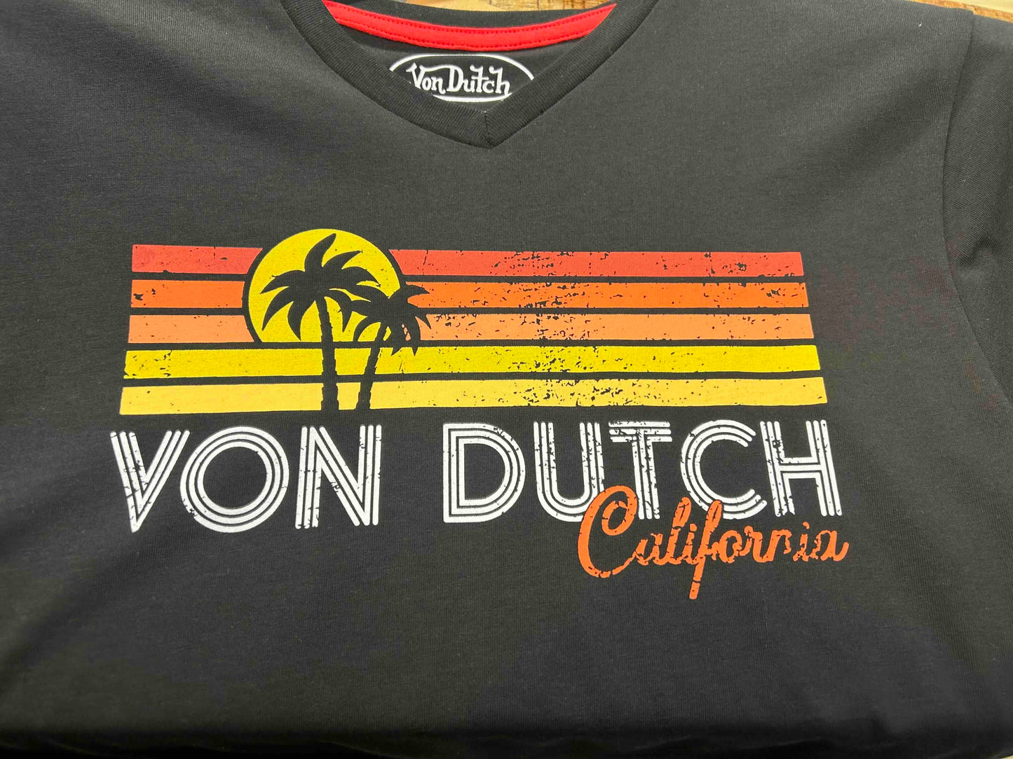 T-shirt Von Dutch Sunset – Noir