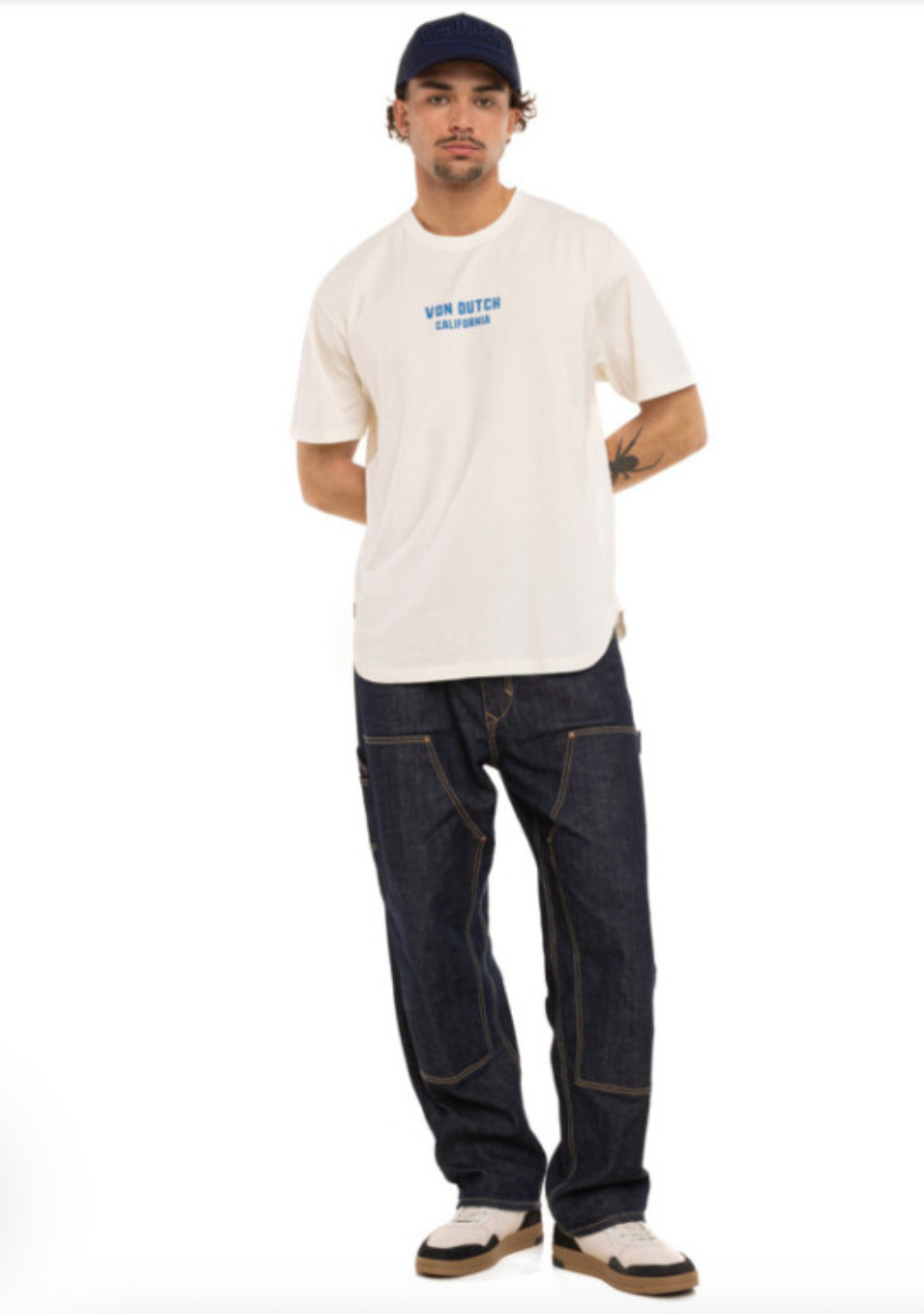 T-shirt Homme Von Dutch This Is California – Écru