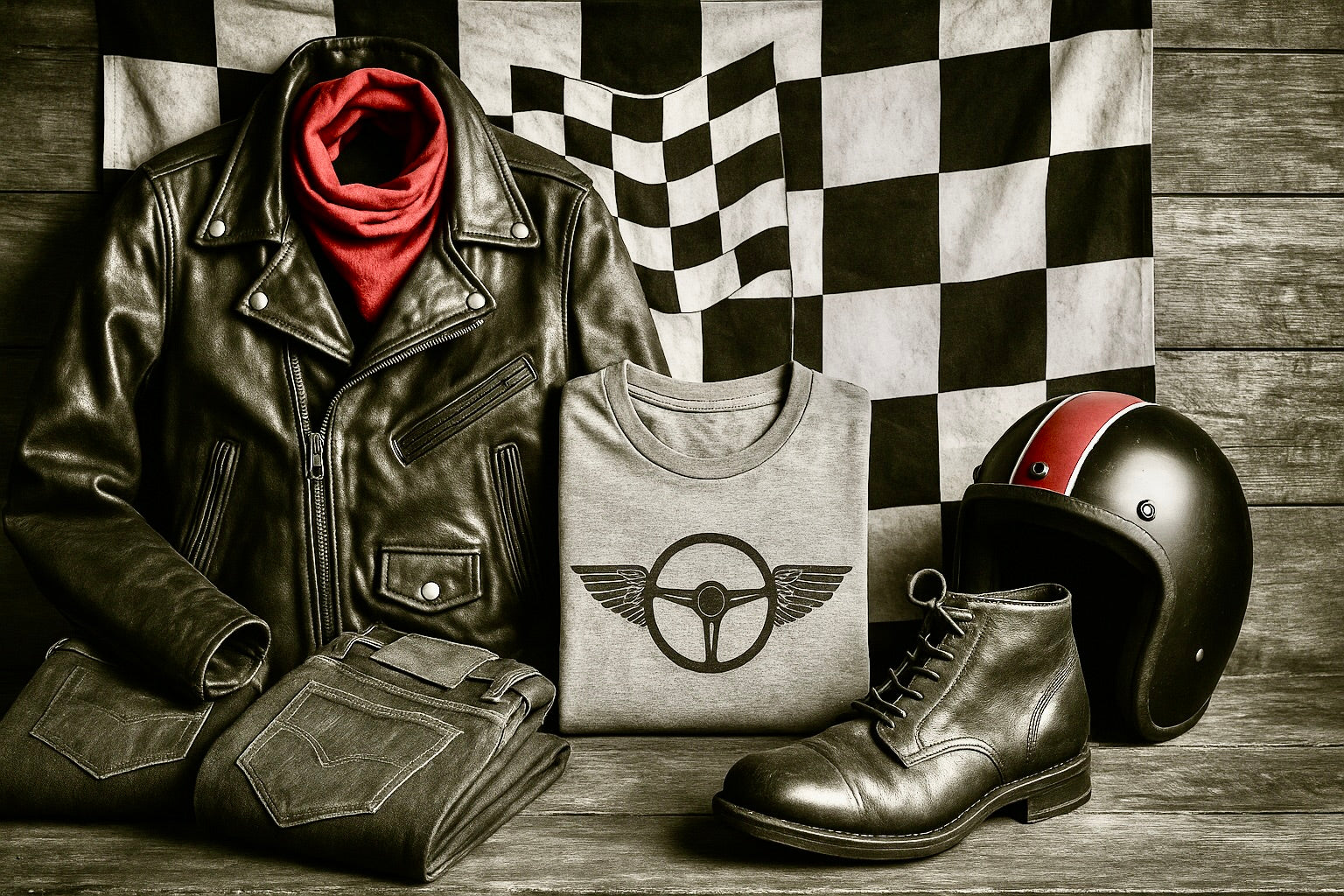 Vêtements Vintage Racing – Un Barbu & Une Blonde – Un Barbu et Une Blonde