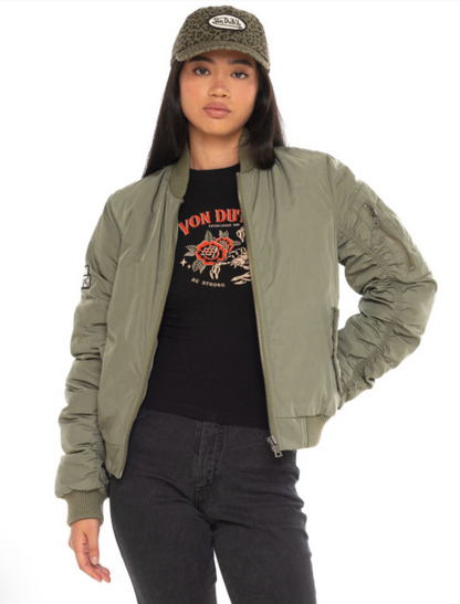 Bomber Femme Von Dutch – Kaki