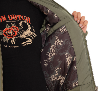 Bomber Femme Von Dutch – Kaki