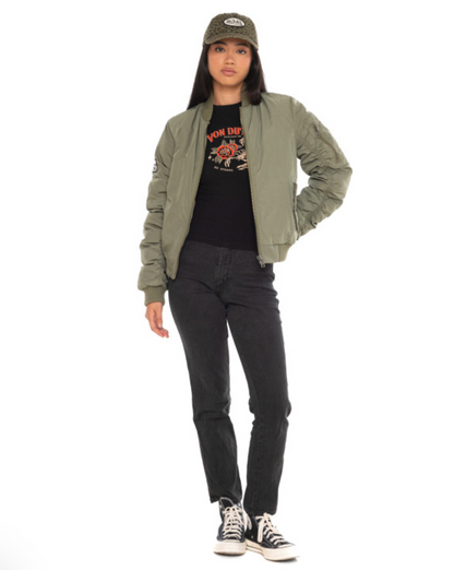 Bomber Femme Von Dutch – Kaki