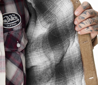 Veste Von Dutch Camel en velours côtelé