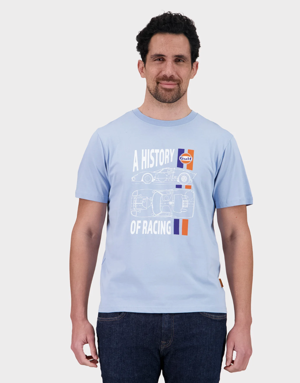 T-shirt HISTORY - light blue