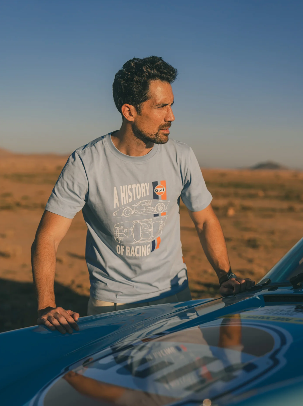 T-shirt HISTORY - light blue