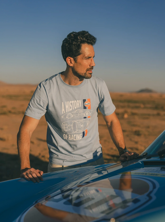 T-shirt HISTORY - light blue