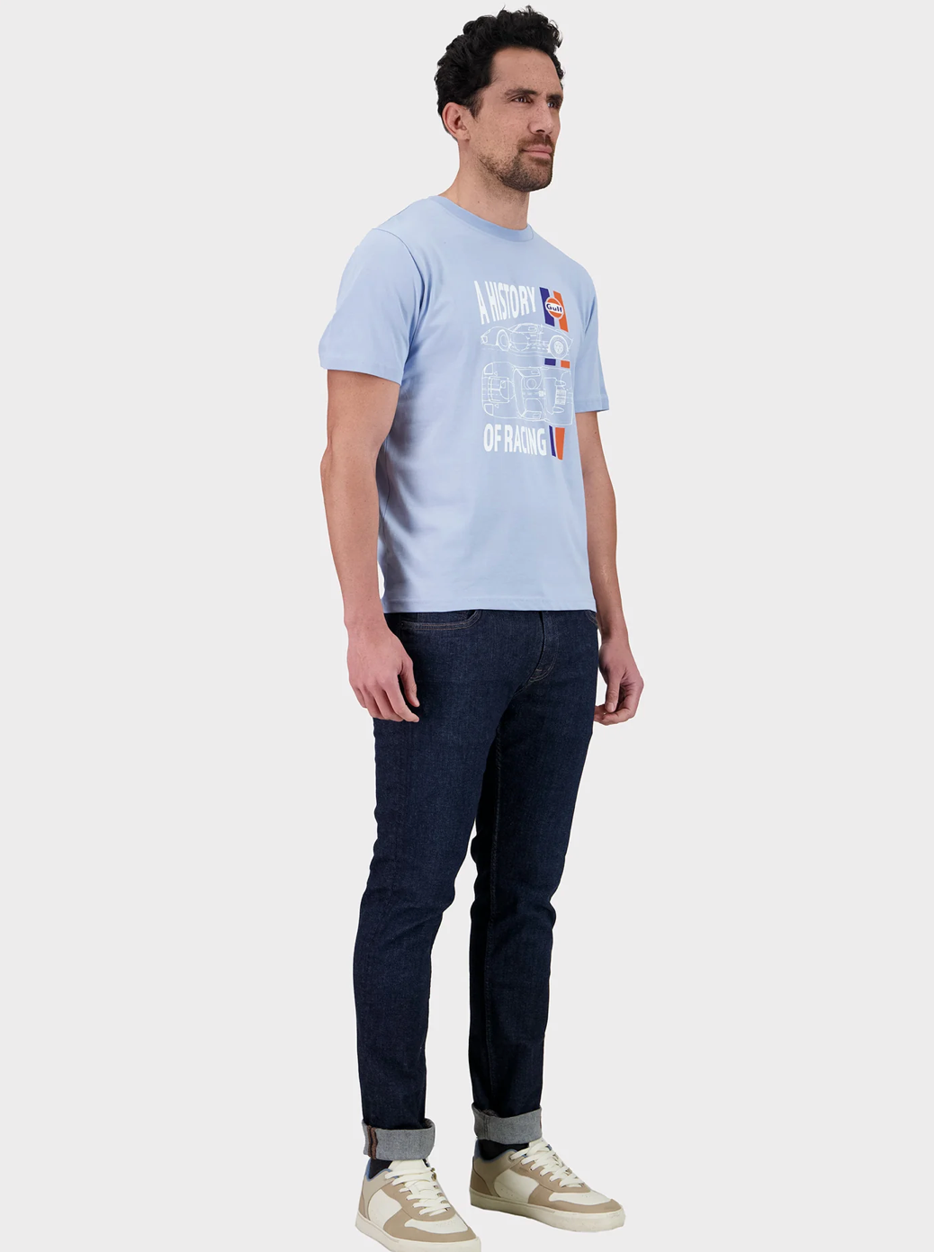 T-shirt HISTORY - light blue