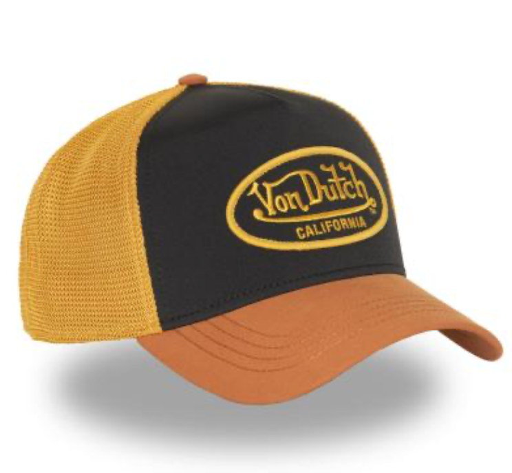 Casquette Von Dutch PolyO – Trucker Orange vintage