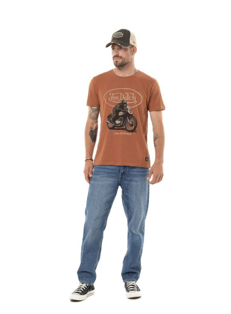 T-shirt Von Dutch Racer California - rouille