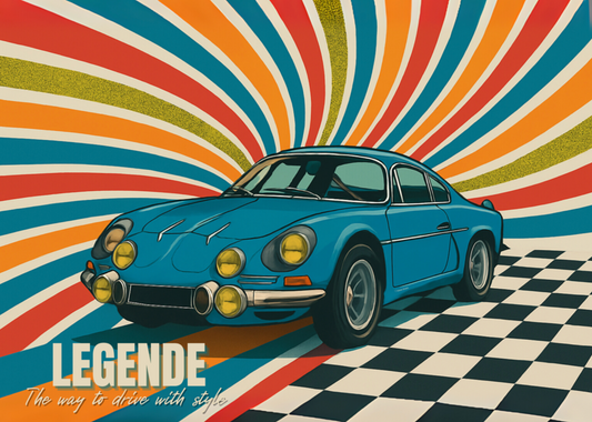 Affiche Classic Drivers Alpine A110 Légende – Série limitée 70x50