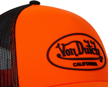 Casquette Von Dutch Fluo Orange/Noir