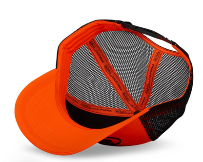 Casquette Von Dutch Fluo Orange/Noir