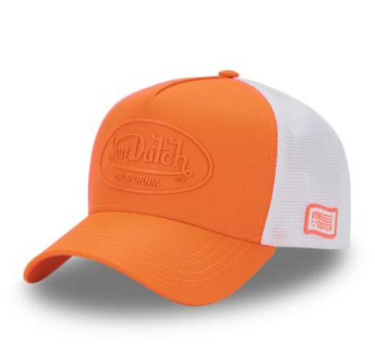 Casquette Von Dutch Orange Fluo