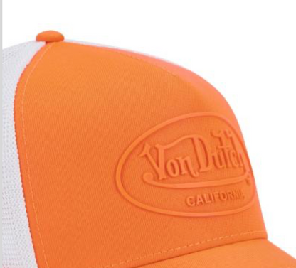 Casquette Von Dutch Orange Fluo