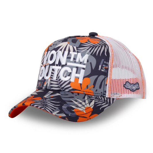 Casquette Von Dutch Tropical Orange et grise