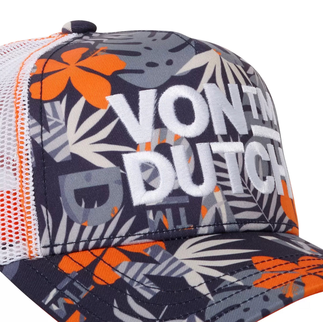 Casquette Von Dutch Tropical Orange et grise