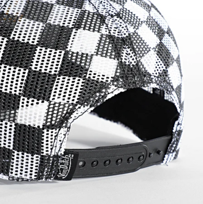 Casquette Von Dutch Race – Trucker à damiers
