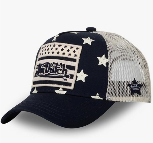 Casquette Von Dutch Star – Trucker Navy & Étoiles