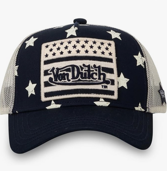 Casquette Von Dutch Star – Trucker Navy & Étoiles