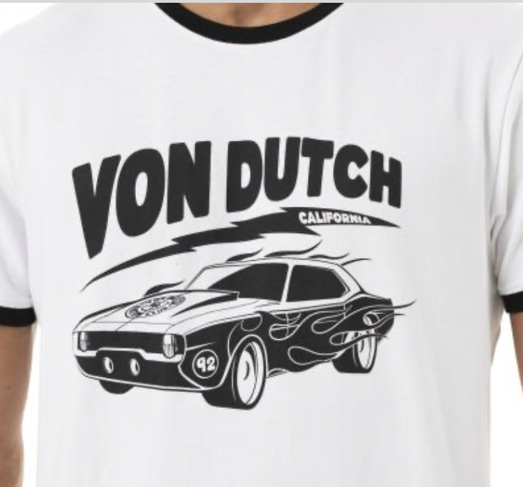 T-shirt Von Dutch Driver - blanc