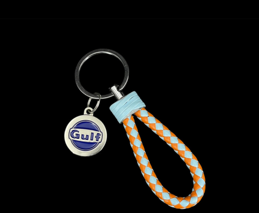Porte-clés GULF Corde - bleu et orange