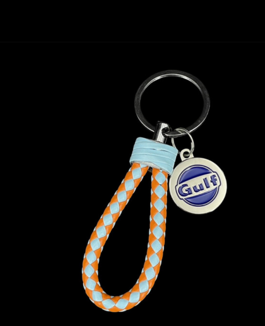 Porte-clés GULF Corde - bleu et orange
