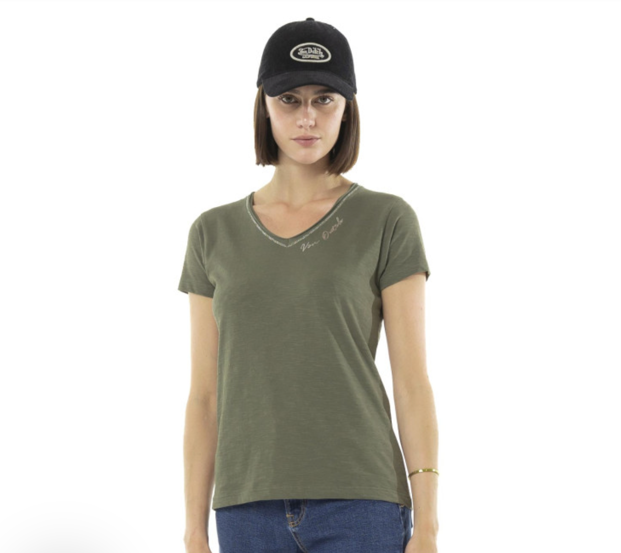 T-shirt Von Dutch SKULL - Femmes