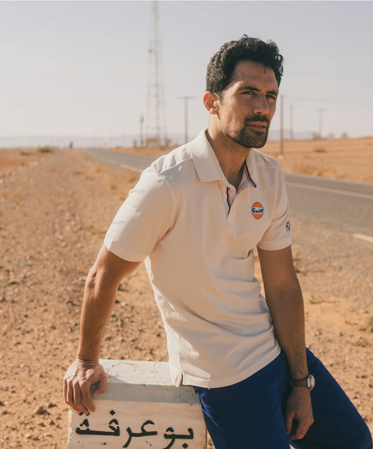 🏁 Polo GULF Classics – Esprit Racing - écru