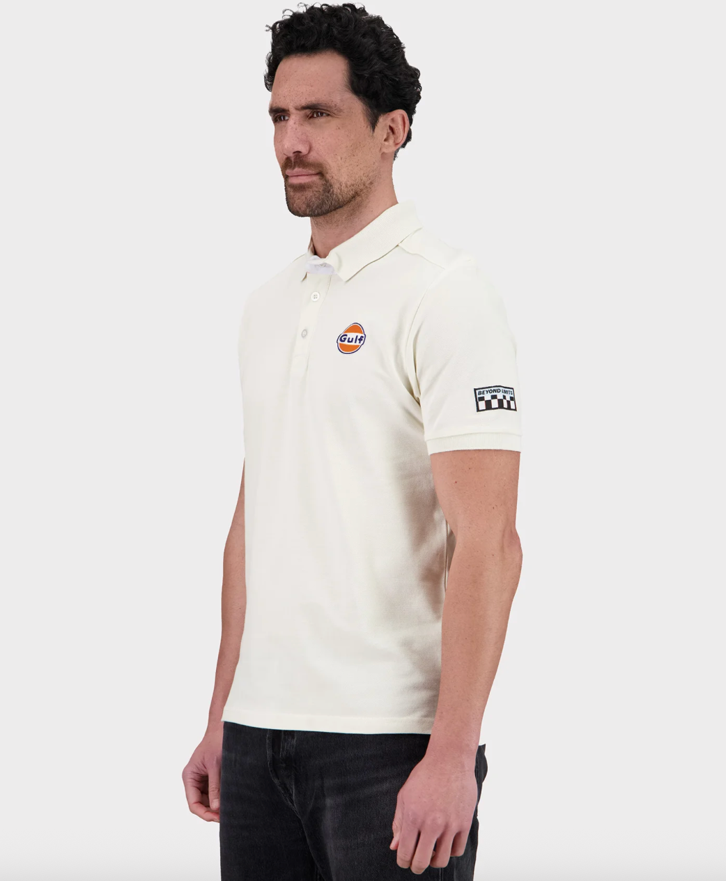 🏁 Polo GULF Classics – Esprit Racing - écru