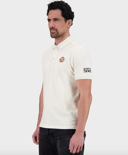 🏁 Polo GULF Classics – Esprit Racing - écru