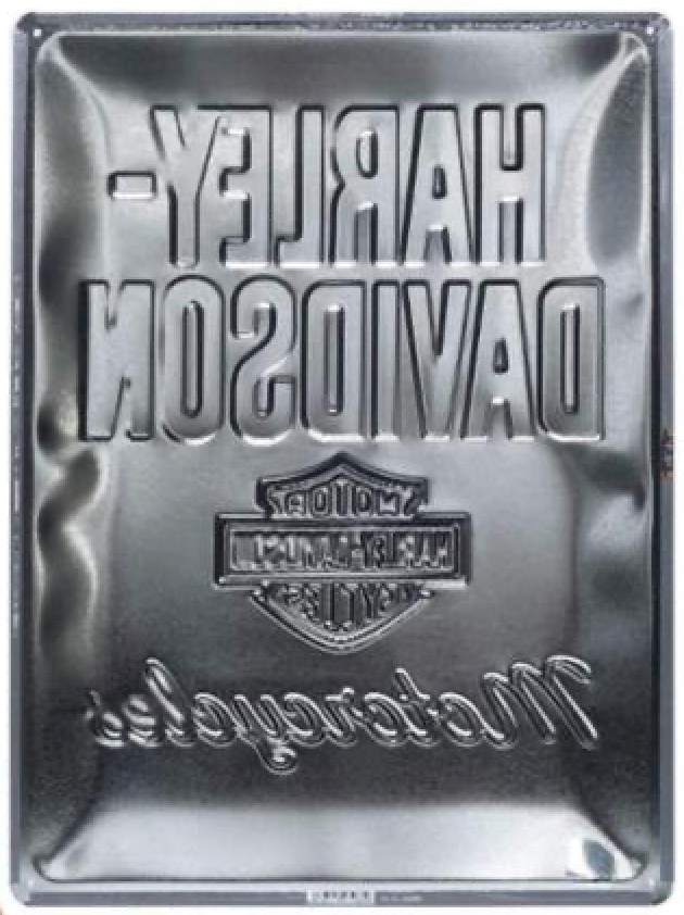 🛠️ Plaque métal Harley-Davidson – Motorcycles
