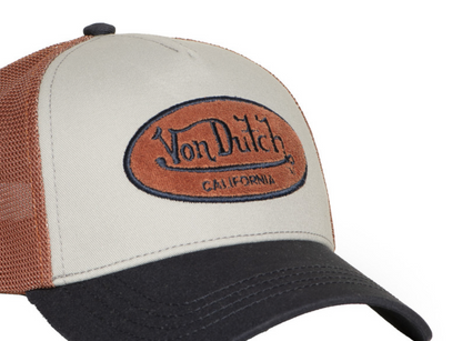 Casquette Von Dutch TER– Orange Trucker Vintage
