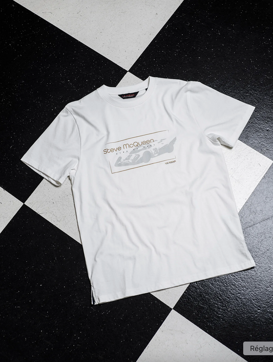 T-shirt Steve McQueen – CAR - White