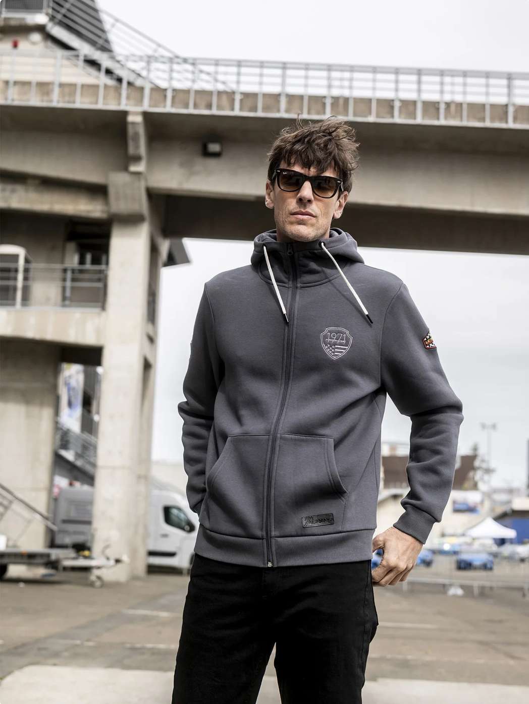 Hoodie Steve McQueen – Speed - gris