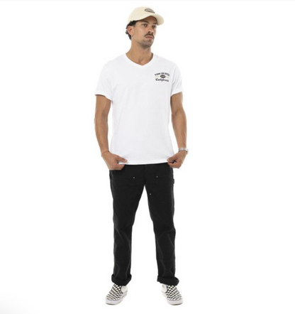 T-shirt Von Dutch Café - blanc