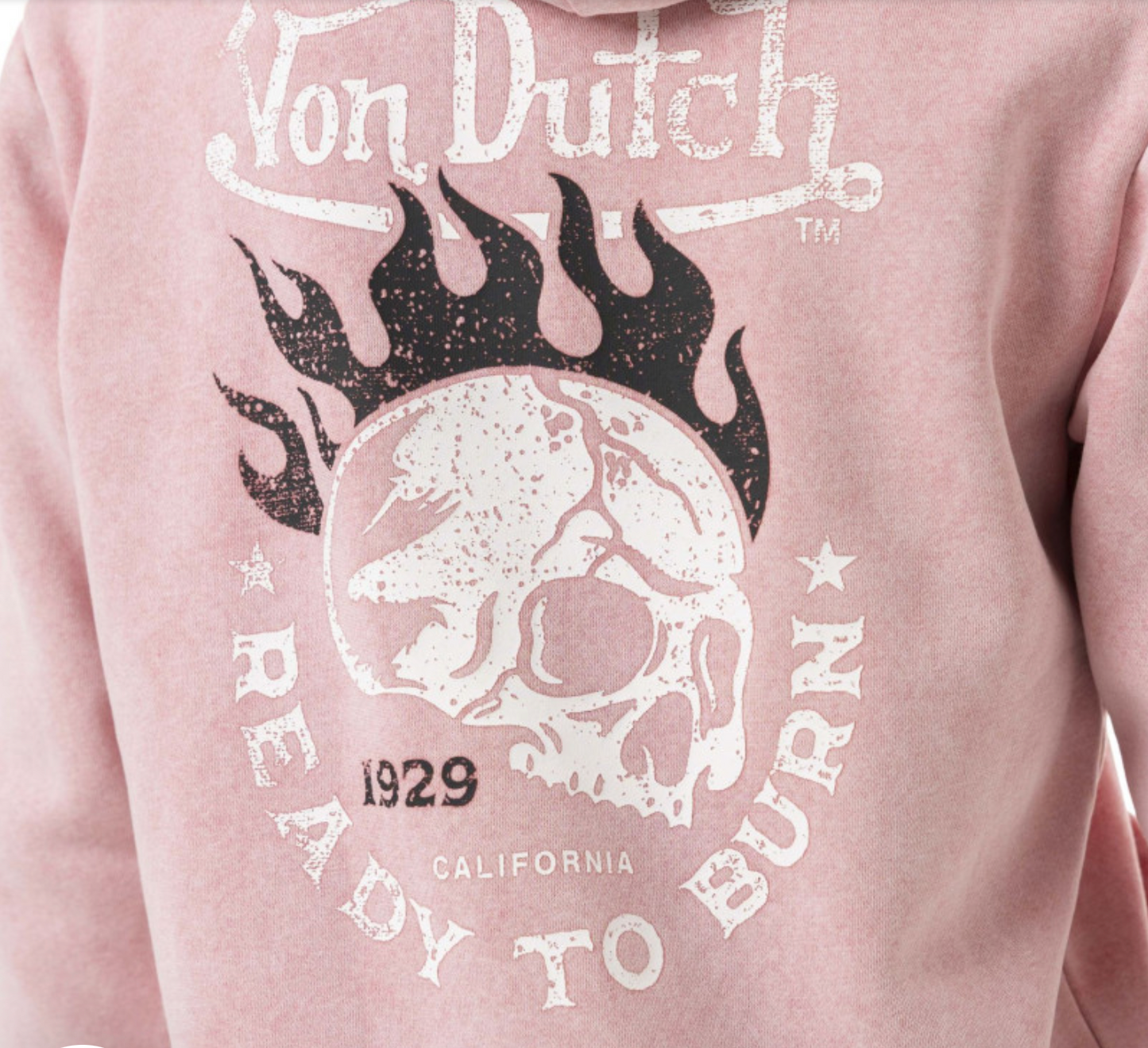 Sweat à capuche Von Dutch rose - Femmes