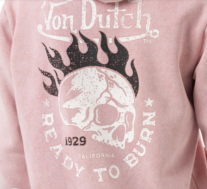 Sweat à capuche Von Dutch rose - Femmes
