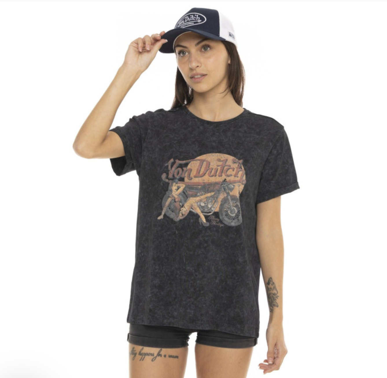 T-shirt Von Dutch Pinup - Femmes