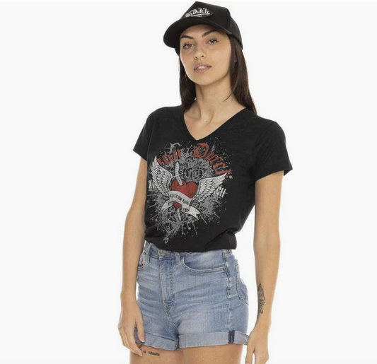 T-shirt Von Dutch Kustom Love - Femmes