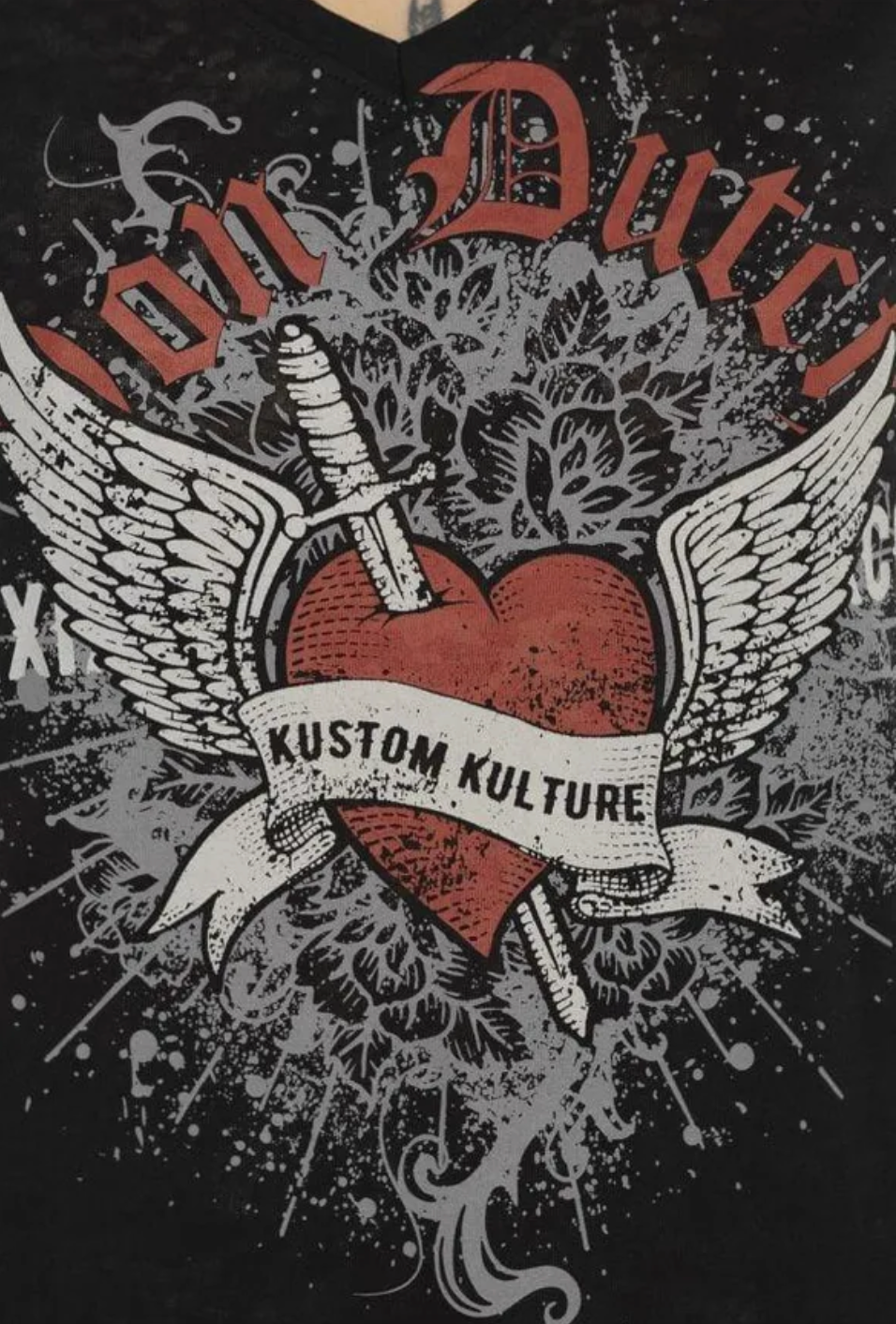 T-shirt Von Dutch Kustom Love - Femmes