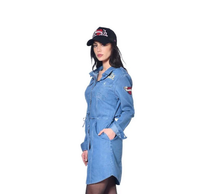 Robe chemise denim Von Dutch - Femmes