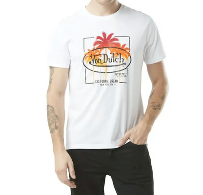 T-shirt Von Dutch California Dream – Blanc