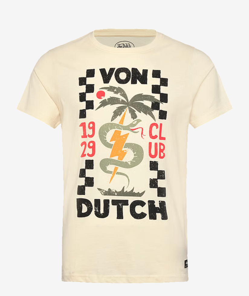 T-shirt Von Dutch 1929 Club – écru